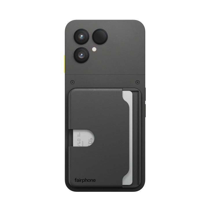 Schwarzer Kartenhalter PRO für Fairphone (Gen. 6)